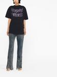 Versace logo-print cotton T-shirt, черный - фото 2