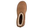 Угги (WMNS) UGG Classic Mini UGG Rubber Logo 'Chestnut' - фото 6