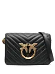 Стеганая мини-сумка Click Love PINKO, черный - фото