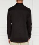 Ррубашка мужская Calvin Klein хлопковая с отливом, черный - фото 4