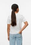 Футболка VERO MODA Girl PANNA , Snow White/White - фото 3