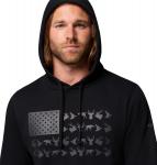 Толстовка с капюшоном Columbia, Black, Graphite Game Flag - фото 4