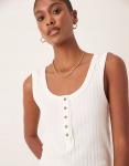 Жилет Free People Bryson Henley белого цвета - фото 2