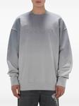 JW Anderson толстовка с вышитым логотипом и эффектом градиента, серый - фото 3