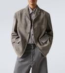 Замшевый блейзер Lemaire, Pebble Gray - фото 5