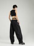 Тканевые брюки Nasty Gal Wide leg Pants, черный - фото 4