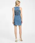 Короткое джинсовое платье Guess, синий - фото 4