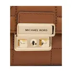 Кожаная сумка-мессенджер Michael Kors, коричневый - фото 4