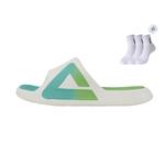 Статистика Сандалии Шлепанцы Унисекс Белый/Зеленый Peak - фото 8