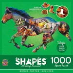 Фигуры - пазл из 1000 деталей в форме фигур. Masterpieces Puzzles, multicolor - фото