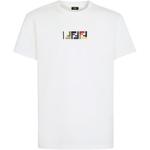 Футболка с вышитым логотипом FENDI, белый - фото 3