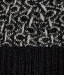 Шапка женская Calvin Klein шерстяная с принтом из монограмм, черный - фото 4