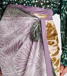 Шарфи юбка-саронг с принтом Dries Van Noten, Lilac - фото 4