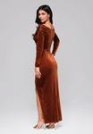 Ombre Вечернее платье в коричневом цвете - фото 7