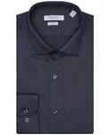 Сорочка Slim Fit из сатина Solid Perry Ellis, черный - фото 6