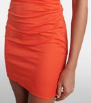 Мини-платье Phare из хлопка с драпировкой Staud, Cayenne - фото 5