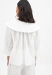 Блуза NA-KD COLLAR DETAIL ANGLAIS, White - фото 3