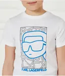 Футболка Regular fit Karl Lagerfeld Kids, белый - фото 4
