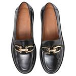 Лоферы женские черные Flattered - фото 5