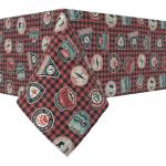 Прямоугольная скатерть, 100 % хлопок, плед Mountain Explorer 52x84 дюйма. - фото