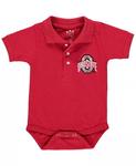Боди-поло Scarlet Ohio State Buckeyes для мальчиков и девочек Little King Apparel - фото 2