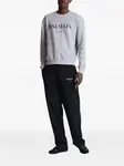 Толстовка с логотипом BALMAIN, серый - фото 2