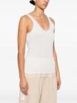 PINKO топ Clark без рукавов, белый - фото 3