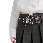 Поплиновая рубашка PRADA, белый - фото 6