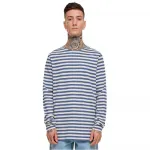 Лонгслив Urban Classics Regular Stripe, синий - фото