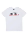 Футболка с логотипом Diesel Kids, белый - фото