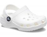 Сабо Crocs Kids Classic Littles Clogs, белый - фото 7