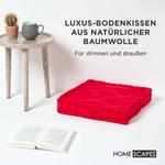 Подушка Homescapes красный, 40/40/8 см - фото 2