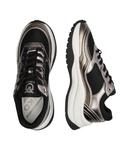 Кроссовки женские Pinko комбинированные на толстой подошве, металлический - фото 4