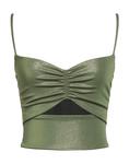 Кроп-топ Gaëlle Paris, зеленый - фото