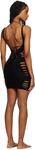 Черное платье-футляр с разрезами Versace Underwear - фото 2