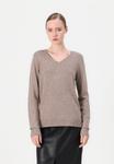 Джемпер VILA VIRIL L/S V-NECK TOP, Brown - фото