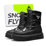SNOW FLYING Универсальные черные полусапоги-дутики Unisex Black, цвет Versatile Black[Box] - фото