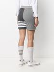 Thom Browne шорты с полосками 4-Bar, серый - фото 4