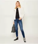 Новая изысканная меховая шуба Guess Jeans, экрю - фото 2