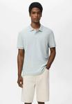Поло Mango Polo shirt, Light Blue - фото