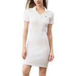 LACOSTE SS25 платье с короткими рукавами женское White/Pink - фото 4