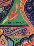 Шелковый шарф Etro, оранжевый - фото 2
