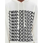 JW Anderson худи с длинными рукавами и логотипом, белый - фото 6