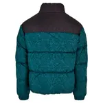 Куртка Urban Classics Aop Retro puffer, зеленый - фото 4