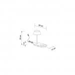 Лампа KOSILUM, 28x13x25 см, черный - фото 2