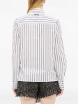Рубашка в полоску с бантом MSGM, белый - фото 4