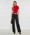 Штаны женские Hugo атласные свободные, черный - фото 2