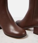 Кожаные ботильоны Joelle Gianvito Rossi, коричневый - фото 5