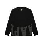 Moonface Basic футболка с длинным рукавом Aape, черный - фото 3