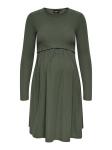 Only Maternity Платье 'OLMMALAYA' в зеленом цвете - фото